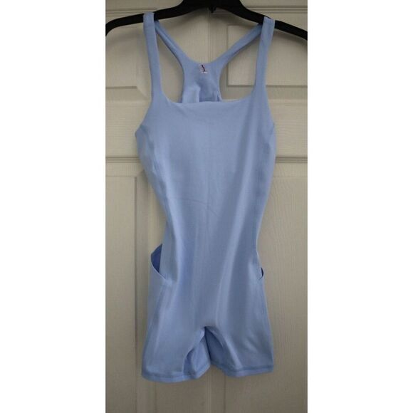 FP Movement OB1980390 Women's Sz XS Blue Never Better One Piece Runsie - Picture 1 of 12